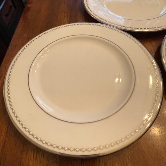 Salad Plate Pearl Platinum by Lenox - 1, 2, 3, 4, 5 & 6 Available - Picture 3 of 10